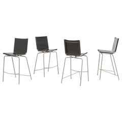 Crossed Legs, Set of 4 Bar Stools by Fabiaan Van Severen