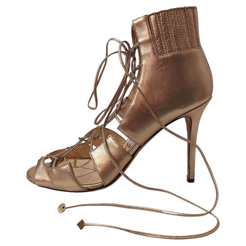 Jimmy Choo London Punta aperta incrociata misura 38 1/2
