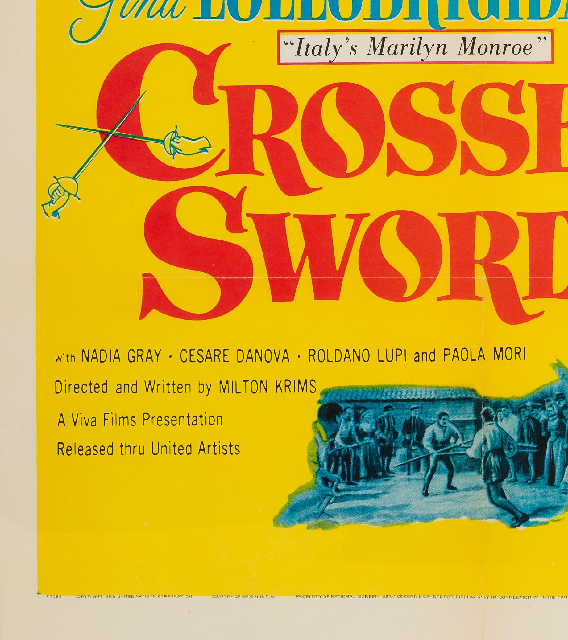 Affiche originale du film « Crossed Swords » (Le Prince et le Pauvre), États-Unis, 1953 Excellent état - En vente à Bath, Somerset