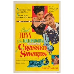 Crossed Swords EE.UU. 1 Hoja Cartel Original de Película, 1953