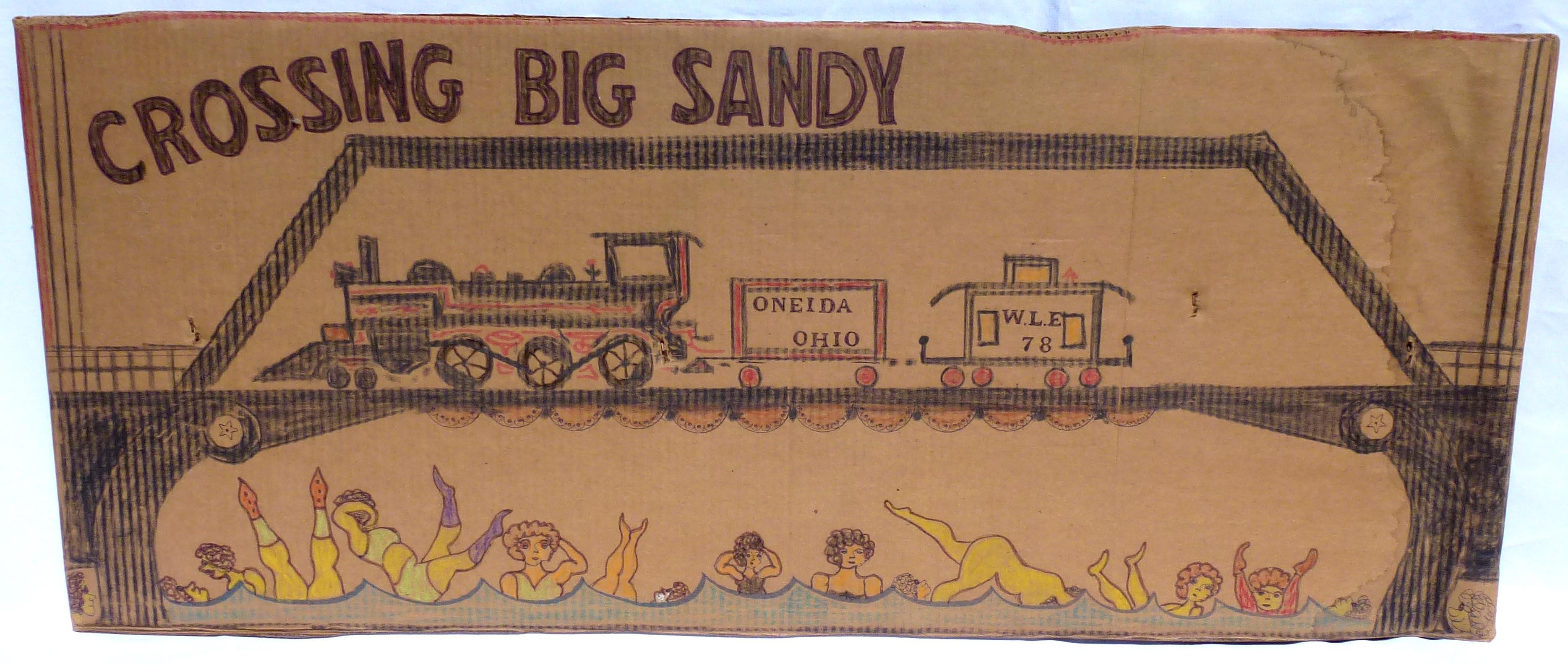 Crossing Big Sandy by the late outsider artist Lewis Smith. 21