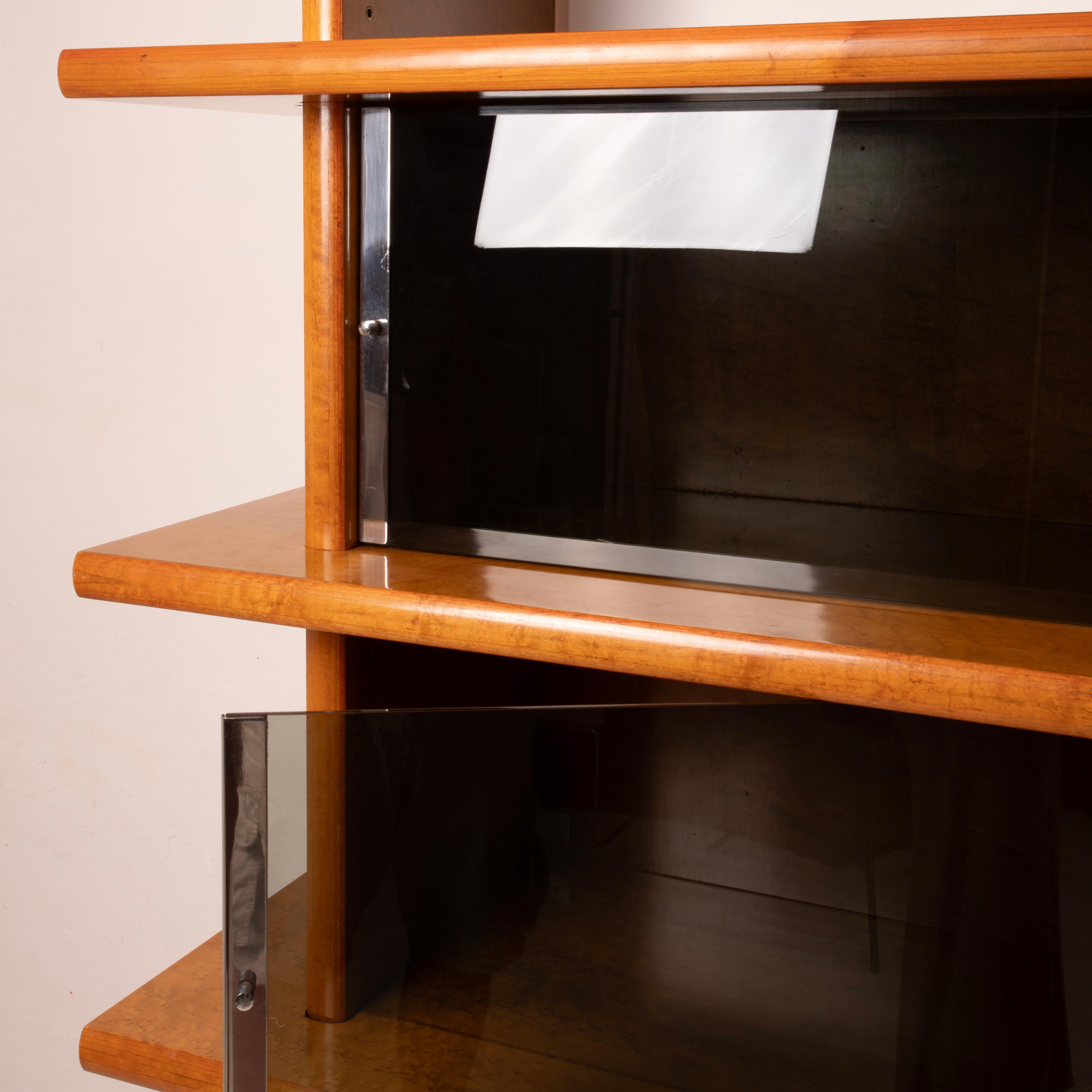 Crossing Bookcase by Giovanni Offredi for Saporiti, 1970s en vente 6
