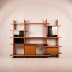 Crossing Bookcase by Giovanni Offredi for Saporiti, 1970s