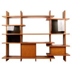 Crossing Bookcase by Giovanni Offredi for Saporiti, 1970s