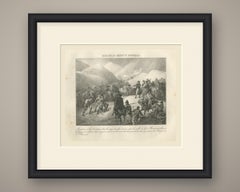 Crossing the Great Saint Bernard, the Hospice, Antique Madou Lithograph, 1827