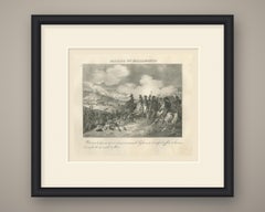 Crossing the Tagliamento, the Line Advances, Antique Madou Lithograph, 1827