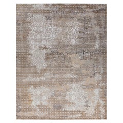 CROSSLYN Hand Knotted Rug in Sand, Gold & Teal Colours by Hands