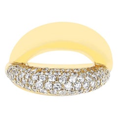 Anello con diamanti Crossover Mauboussin, giallo 18 carati