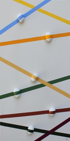 Crossroads by Larisa Safaryan  Acrylic paint and eggshells on canvas