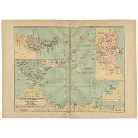 Crossroads of Continents: Spain's North African Enclaves in 1903