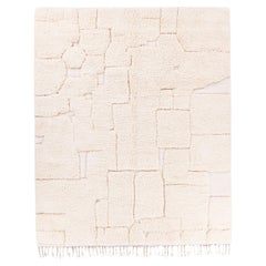 Crossways, Creme, Premium Authentic Shag, Marokkanischer Teppich aus natürlicher Wolle