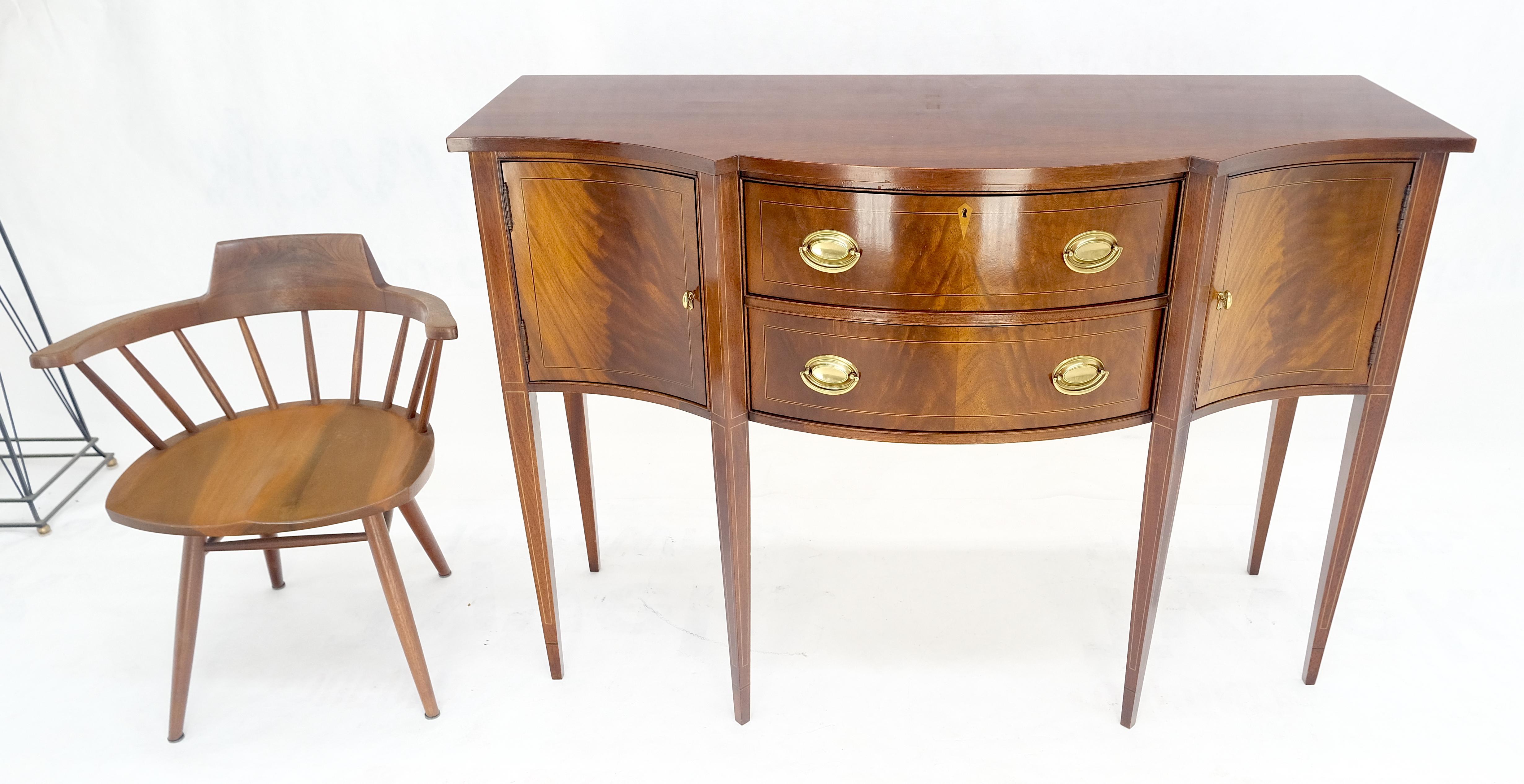 Credenza con sedia in Hickory in stile Feder in mogano Crotch MINT! in vendita 2