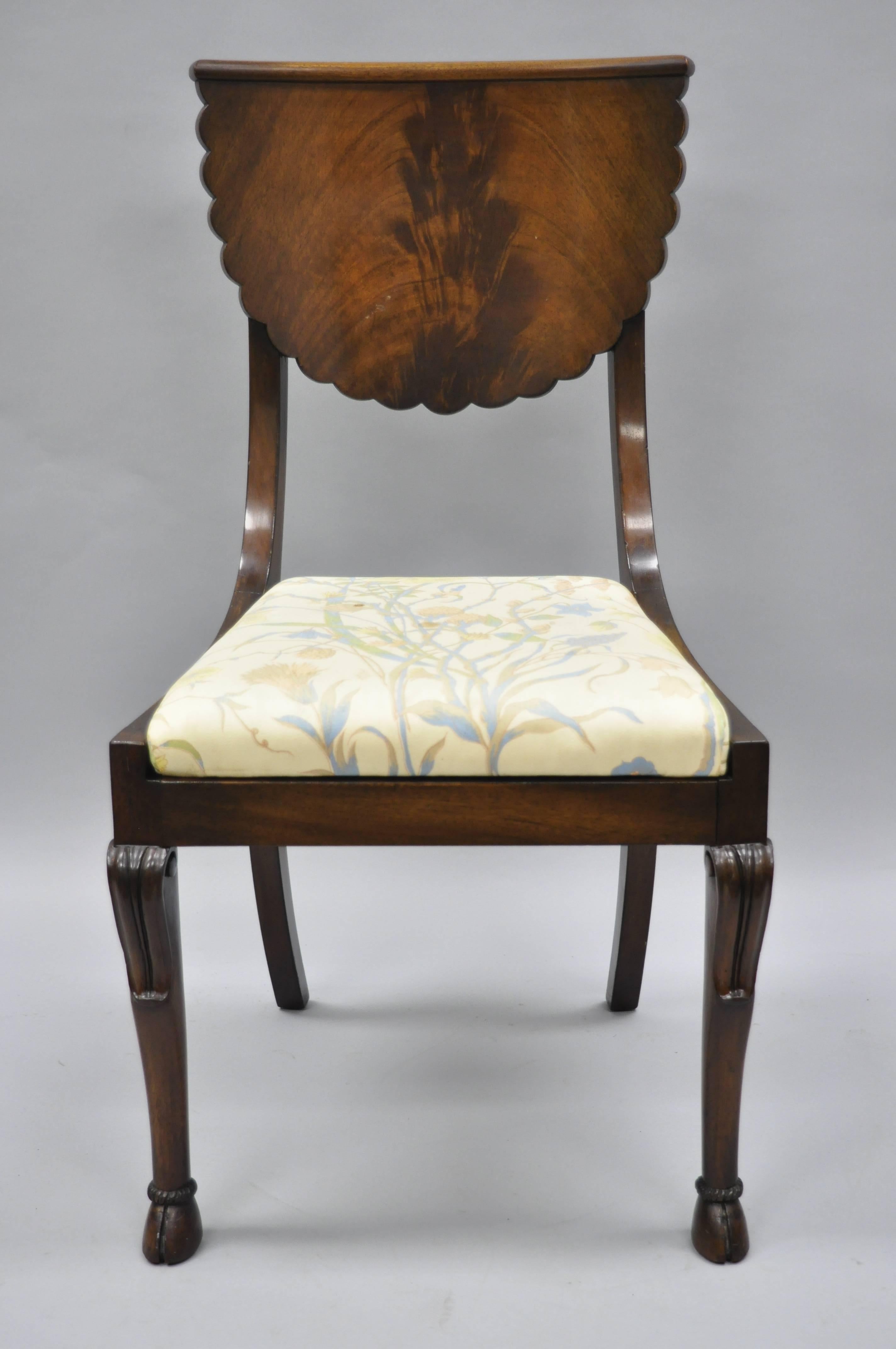 regency dining chairs mahogany