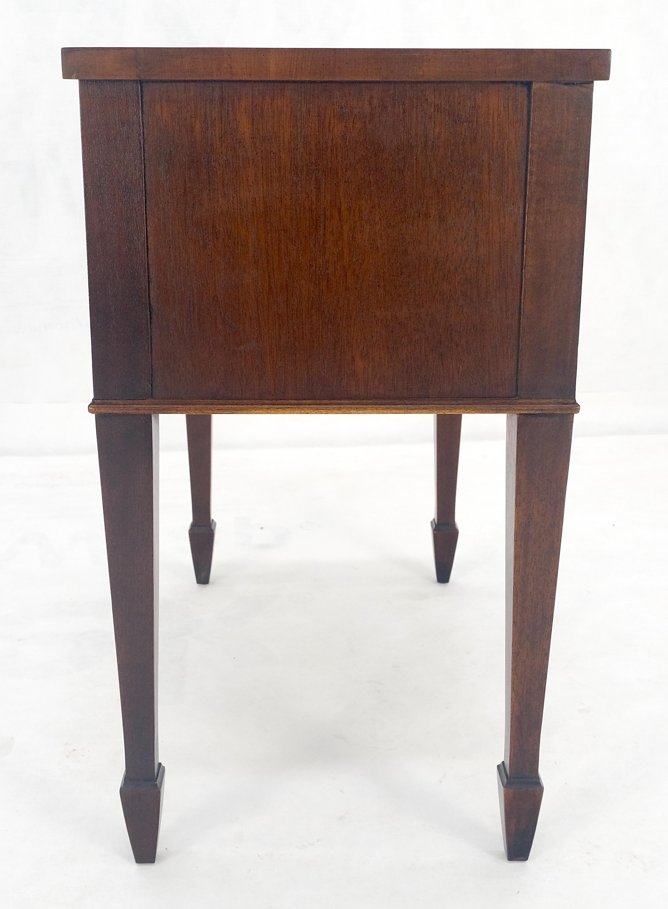 Crotch  Mahogany Wood Inlayed Narrow Two Drawers Federal Style Stand MINT! 9