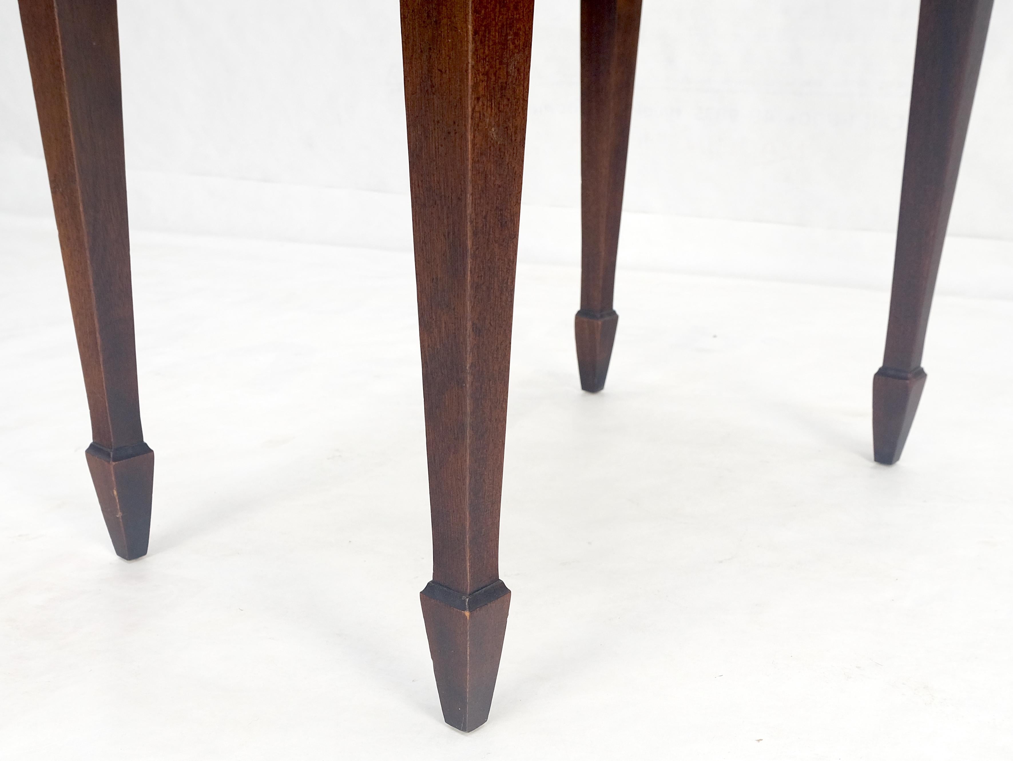 Crotch  Mahogany Wood Inlayed Narrow Two Drawers Federal Style Stand MINT! 1