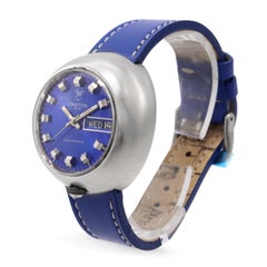 Croton Aquamatic UFO Steel Blue Dial Day Date Men’s Watch