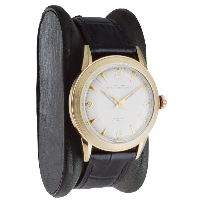 Croton Gold Filled Art Deco Watch from 1950 display picture 2