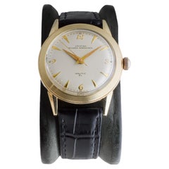 Croton Gold Filled Art Deco Uhr aus den 1950er Jahren mit schönen Original-Zifferblatt