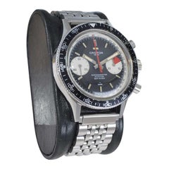 Croton Stainless Steel Aviator Sea Diver Chronomaster, Circa 1960's
