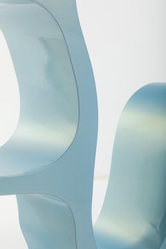 Crotto n°3 bookshelf, lacquered bentwood shelf/bookshelf by 13 Desserts