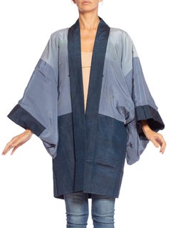 1950'S Crouching Tiger Hidden Dragon Hand Painted Japanese Kimono