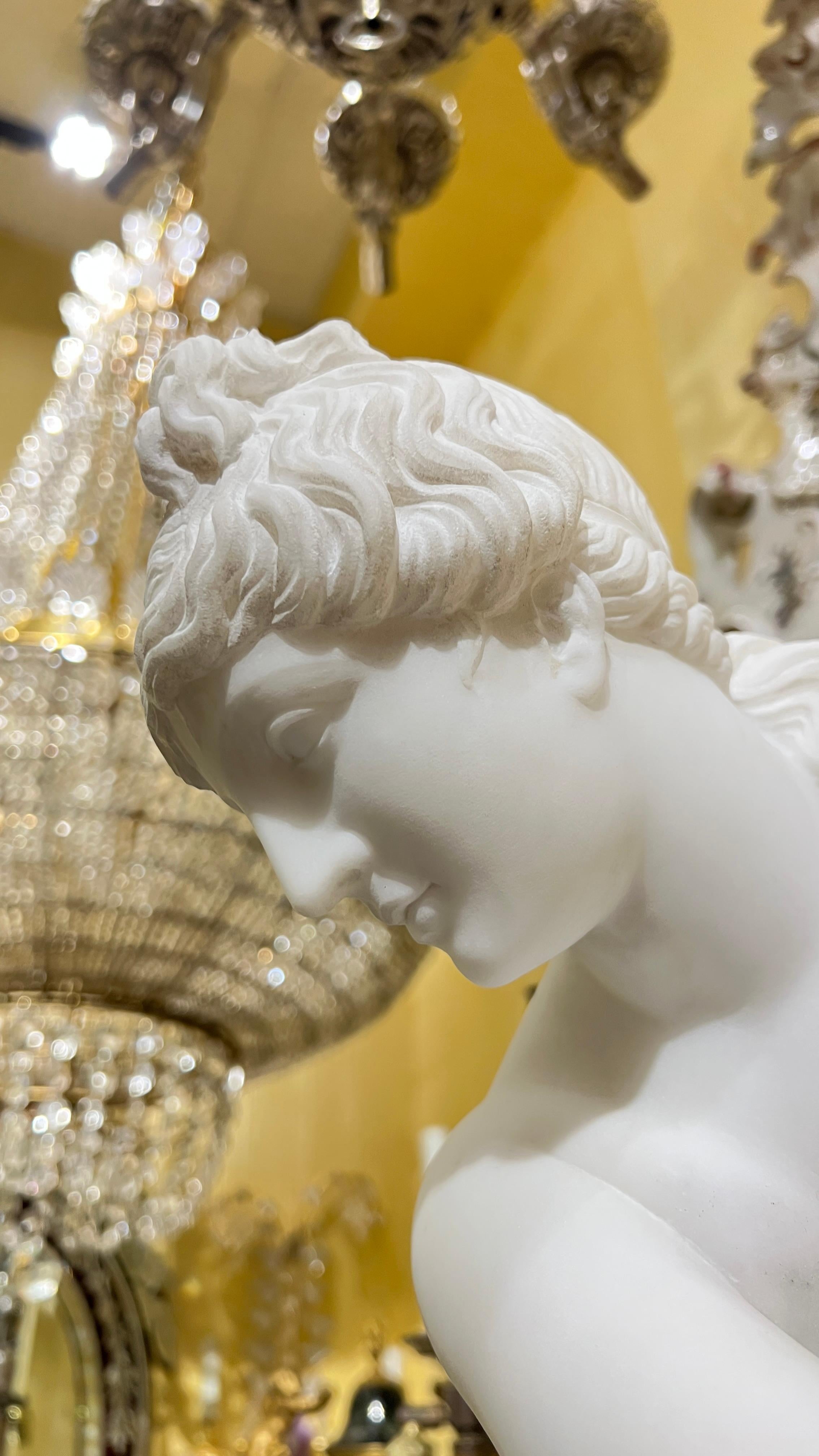 XIXe siècle Sculpture italienne de Vénus en marbre blanc de Pietro Bazzanti en vente