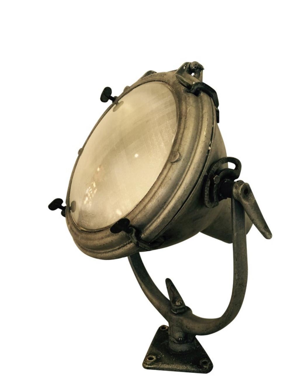 vintage marine searchlight
