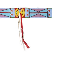 Crow Beaded Blanket Strip