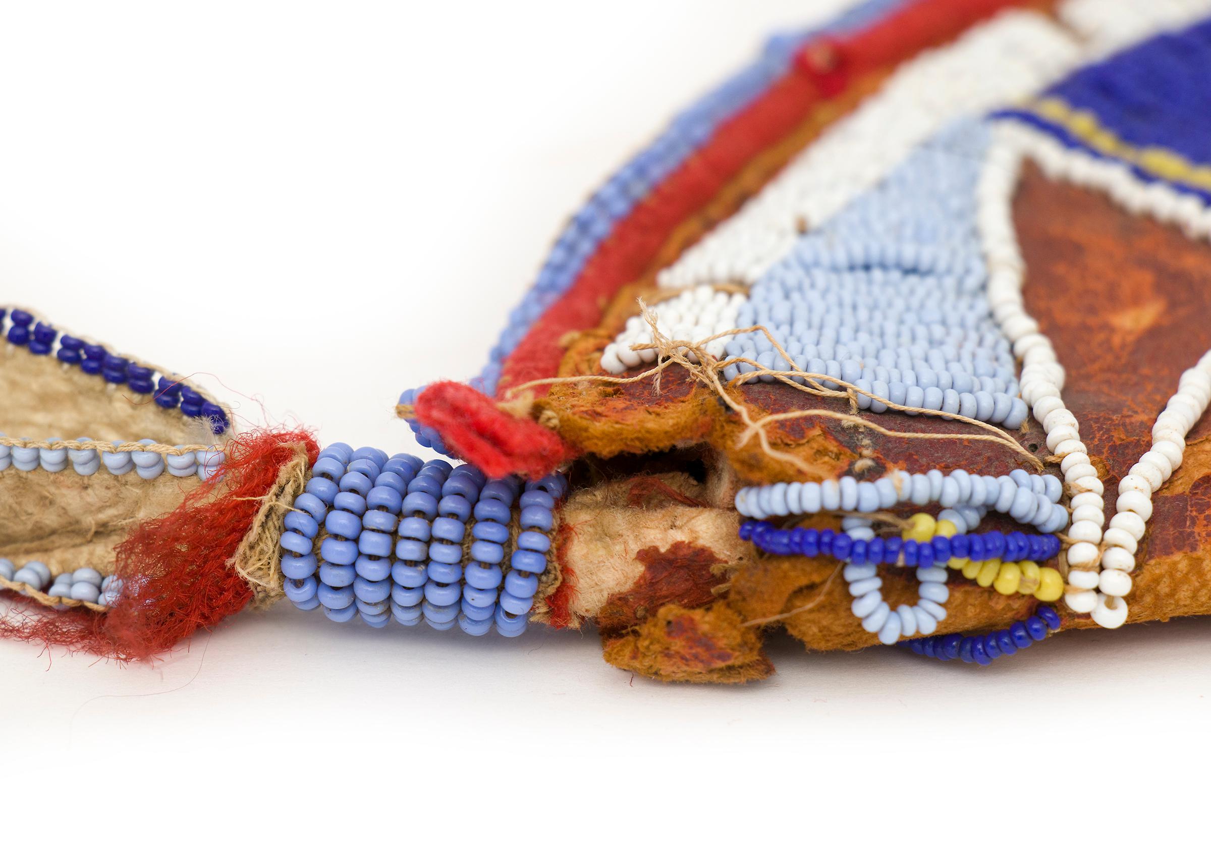 19th Century Crow Beaded Knife Sheath, Antique Native American , Plains Indian, circa 1870 For Sale