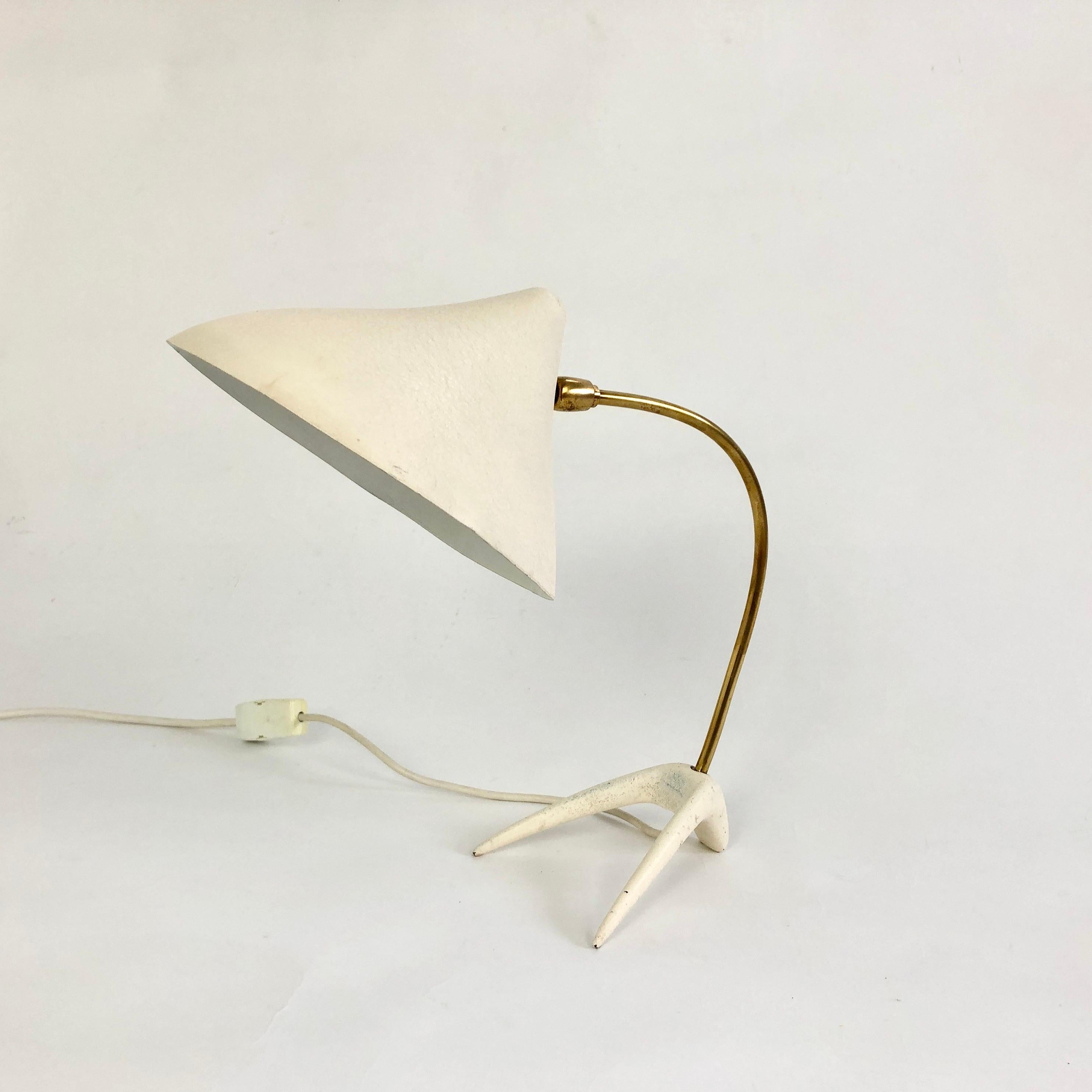 Brass Crowfoot Desk Lamp by Gebrüder Cosack, Germany, 1950s