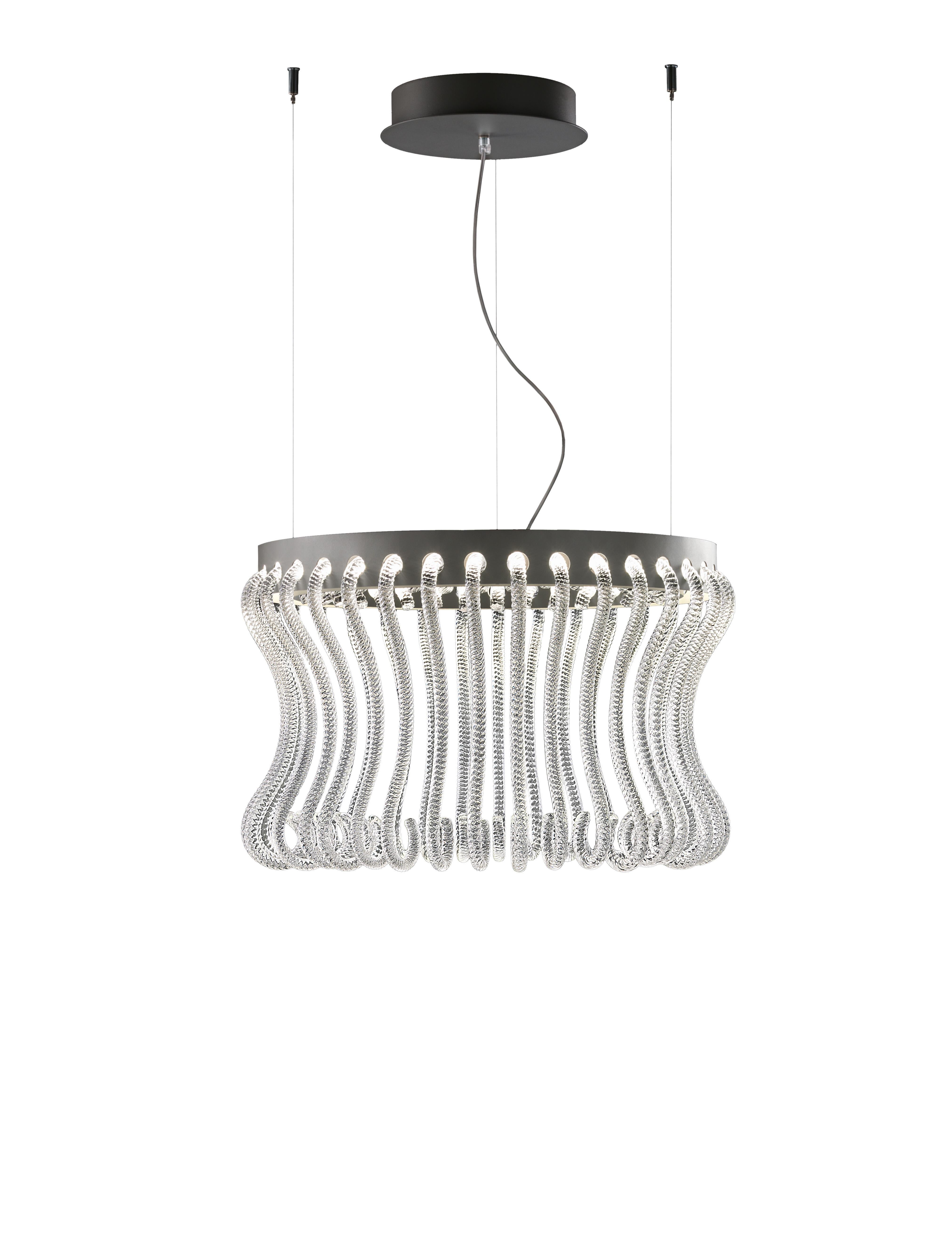 Crown 7334 Suspension Lamp in Glass, by Brian Rasmussen from Barovier&Toso