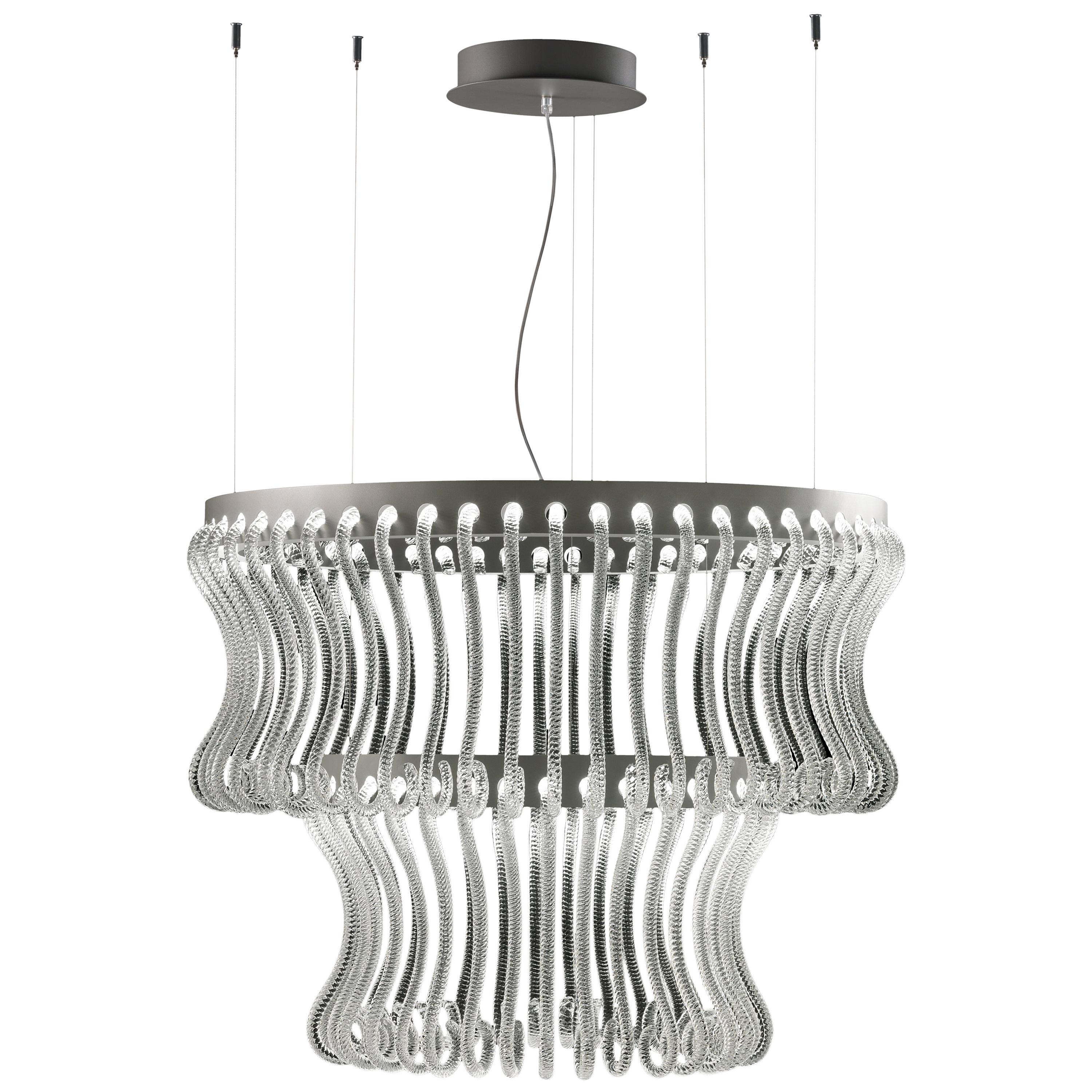 Crown 7337 Suspension Lamp in Glass, by Brian Rasmussen from Barovier&Toso