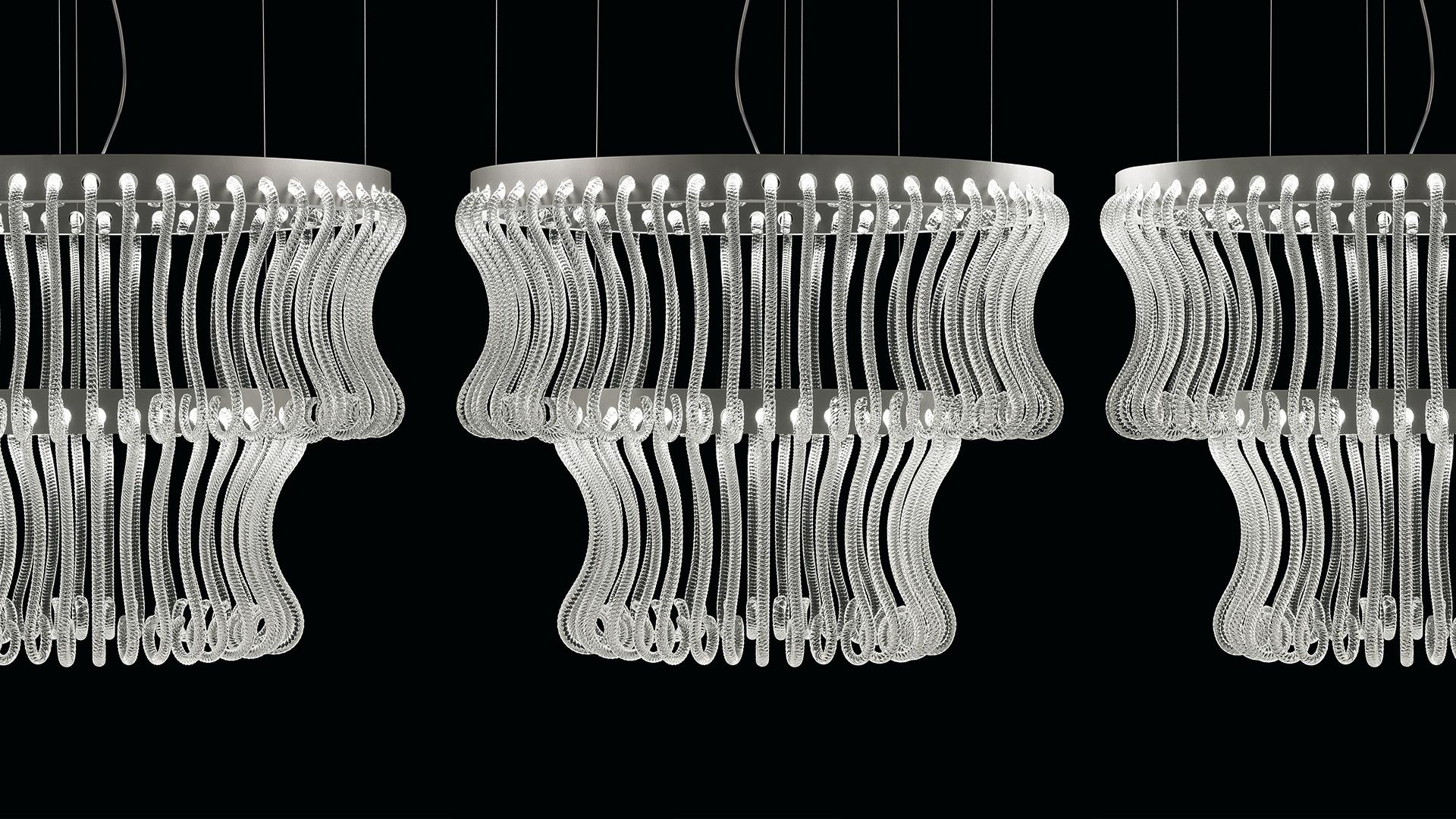 Crown 7337 Suspension Lamp in Glass, by Brian Rasmussen from Barovier&Toso 6