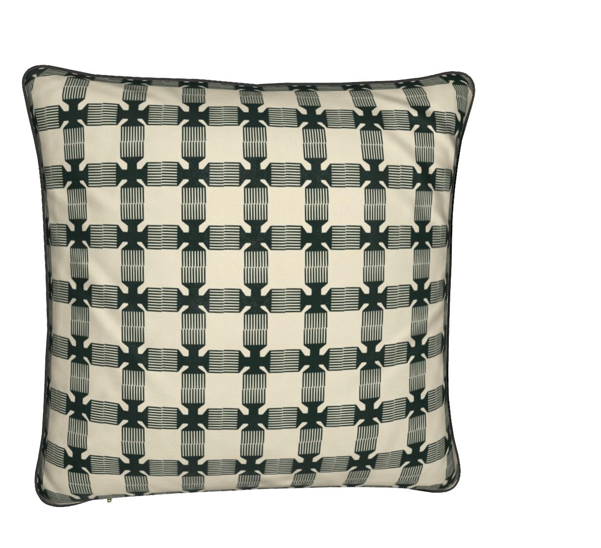Modern Crown Black Monarch Velvet Pillow For Sale