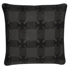 Crown Black Monarch Velvet Pillow