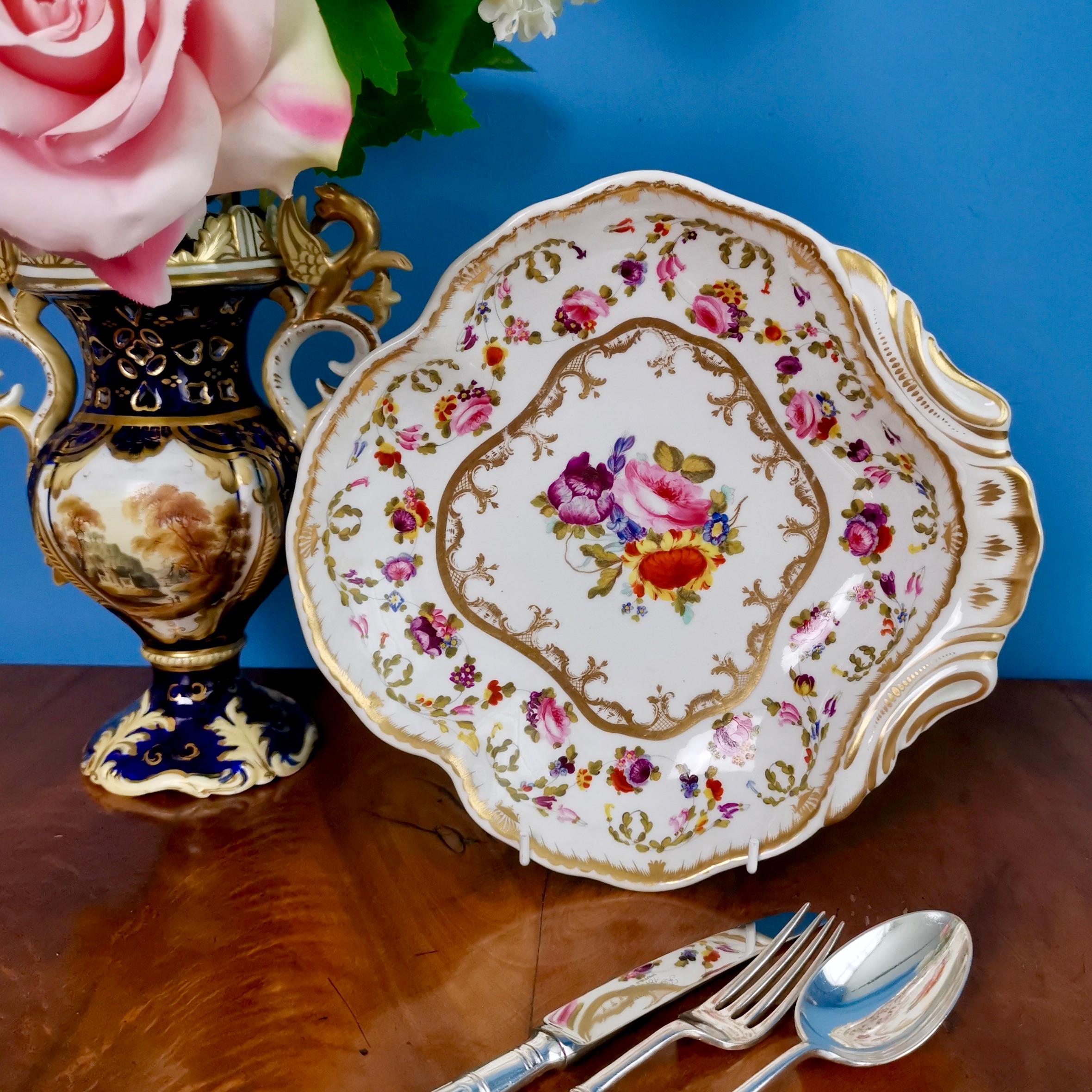 This is a beautiful one-handled dessert serving dish or 