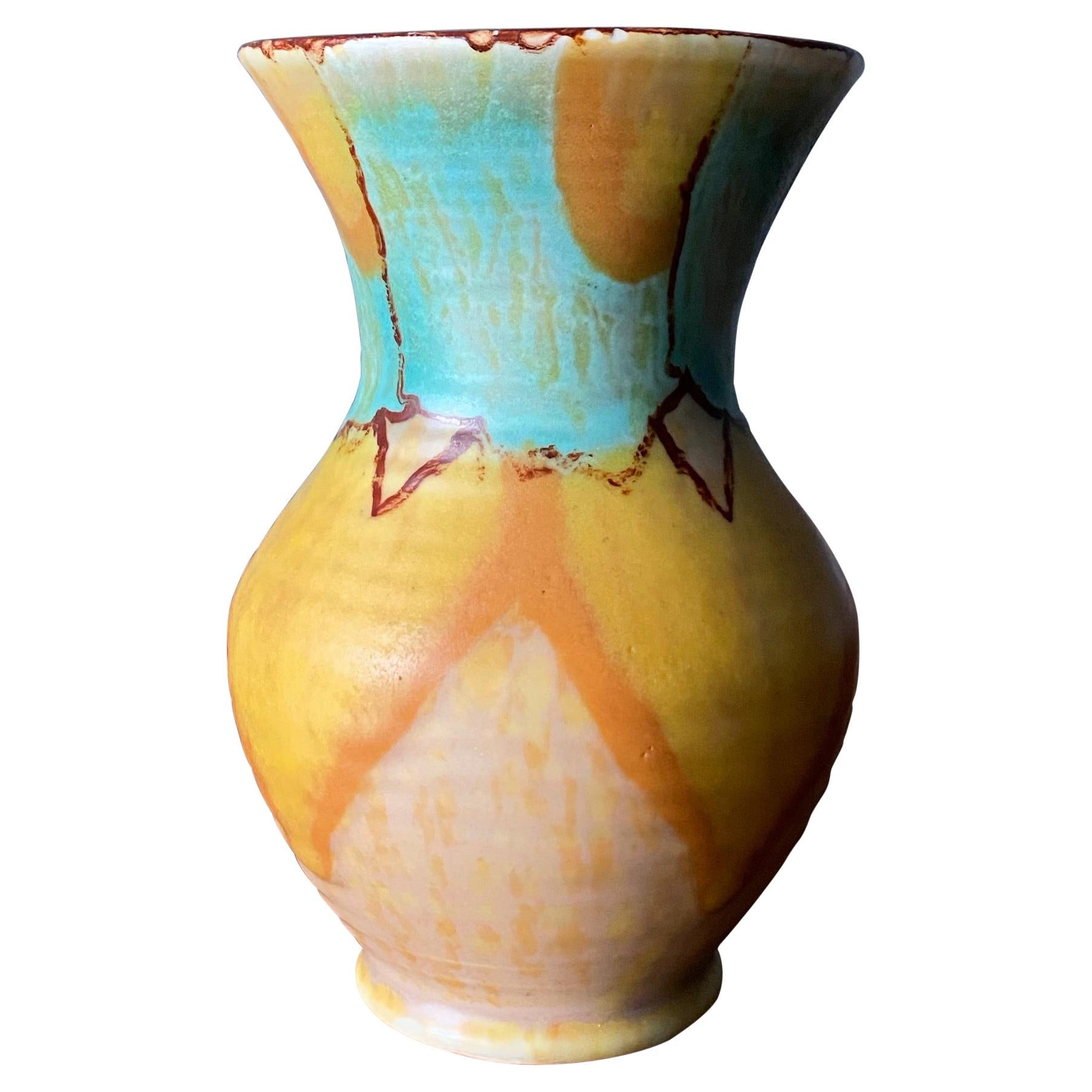 Crown Devon Fieldings Ceramic Vase, circa 1950 