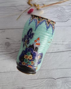 Crown Devon, Mattajade Fairyland Series by Enoch Boulton, Art Deco Vase