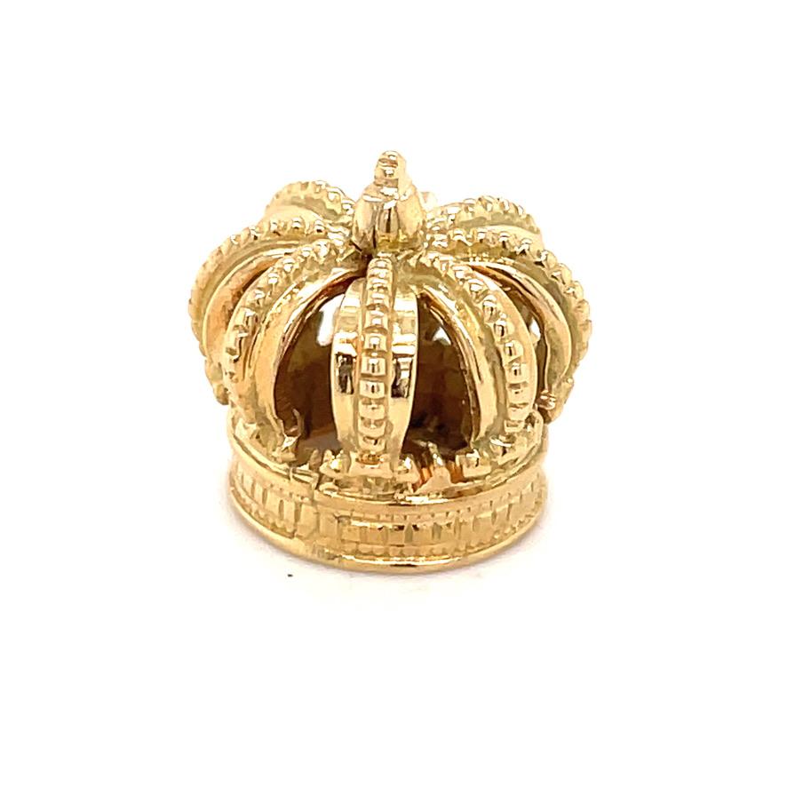 gold crown pandora charm