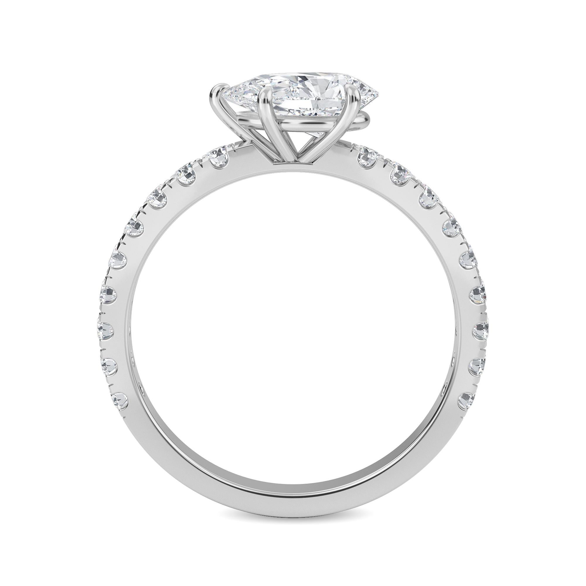 For Sale:  Crown Monarch East-West Pear Engagement Ring by Rupali Adani Fine Jewellery 2