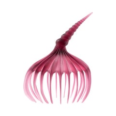 Crown of Creation Scale Model Contemporary Sculpture in Red Resin by Karen Atta