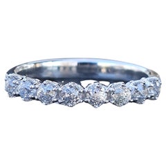 Crown of Light .77ct Diamond Wedding Band Ring Platinum Custom Made sz 6.75