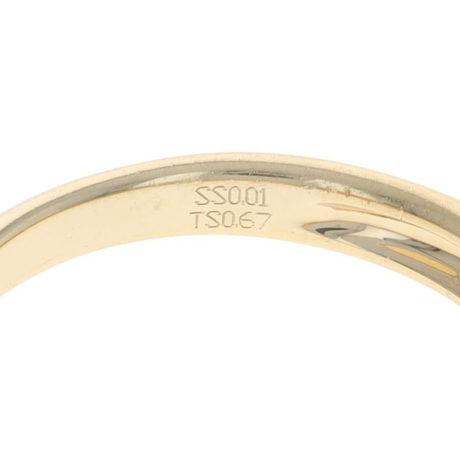 Crown of Light Anello impilabile con granato e diamante in oro giallo 14k da 0,75 ct. in vendita 2