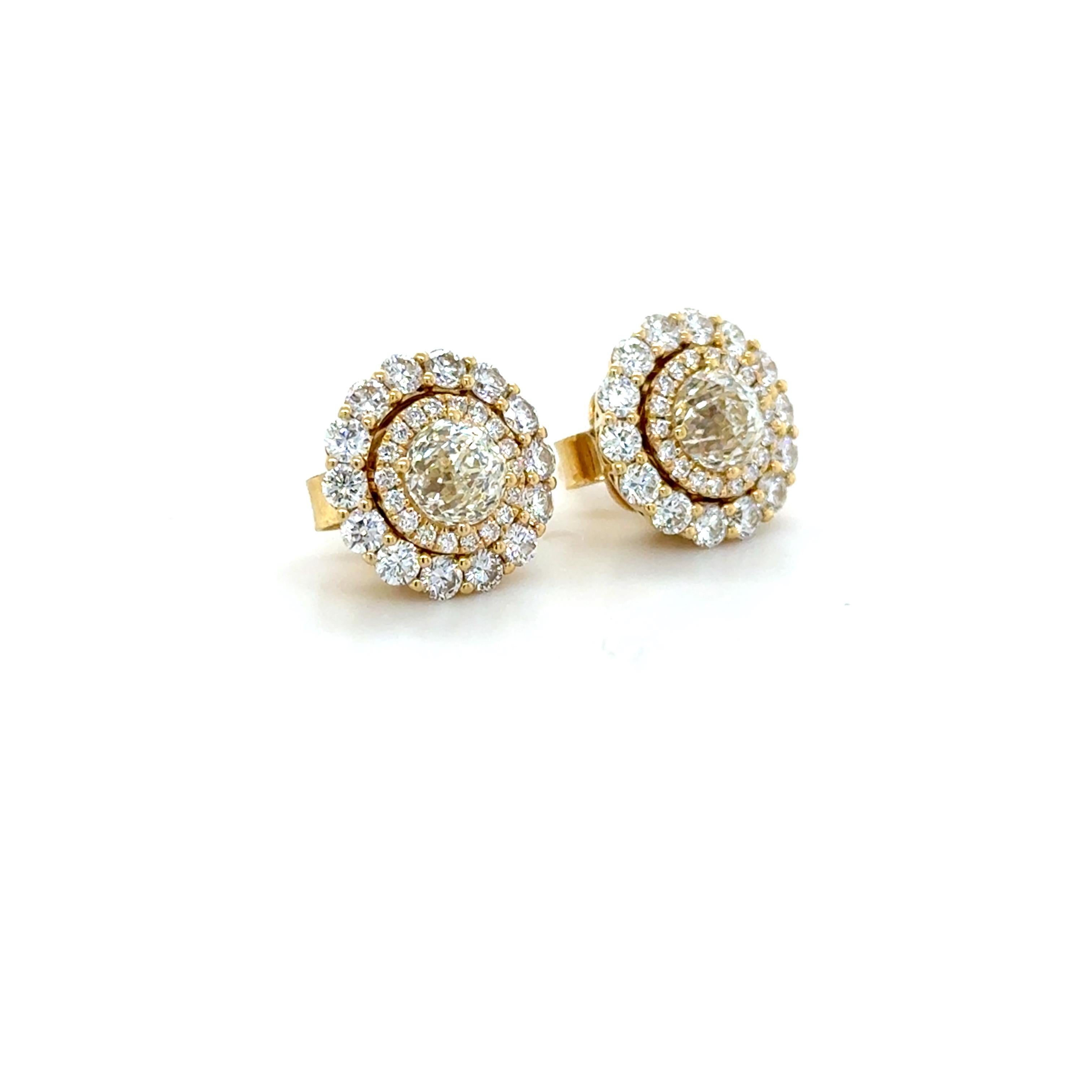 Boucles d'oreilles convertibles Crown of Light avec diamants taillés en vente 1