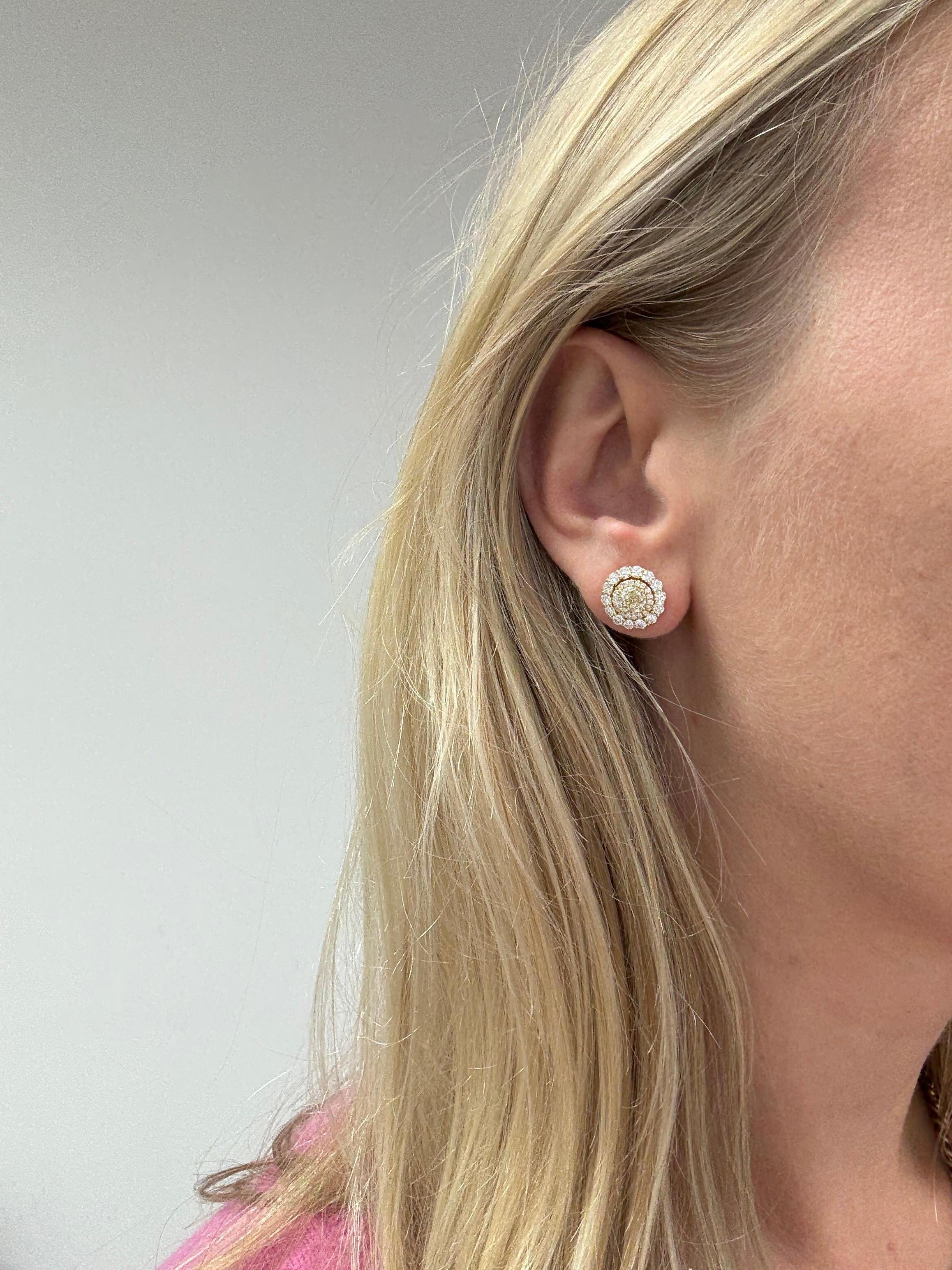 Boucles d'oreilles convertibles Crown of Light avec diamants taillés en vente 2