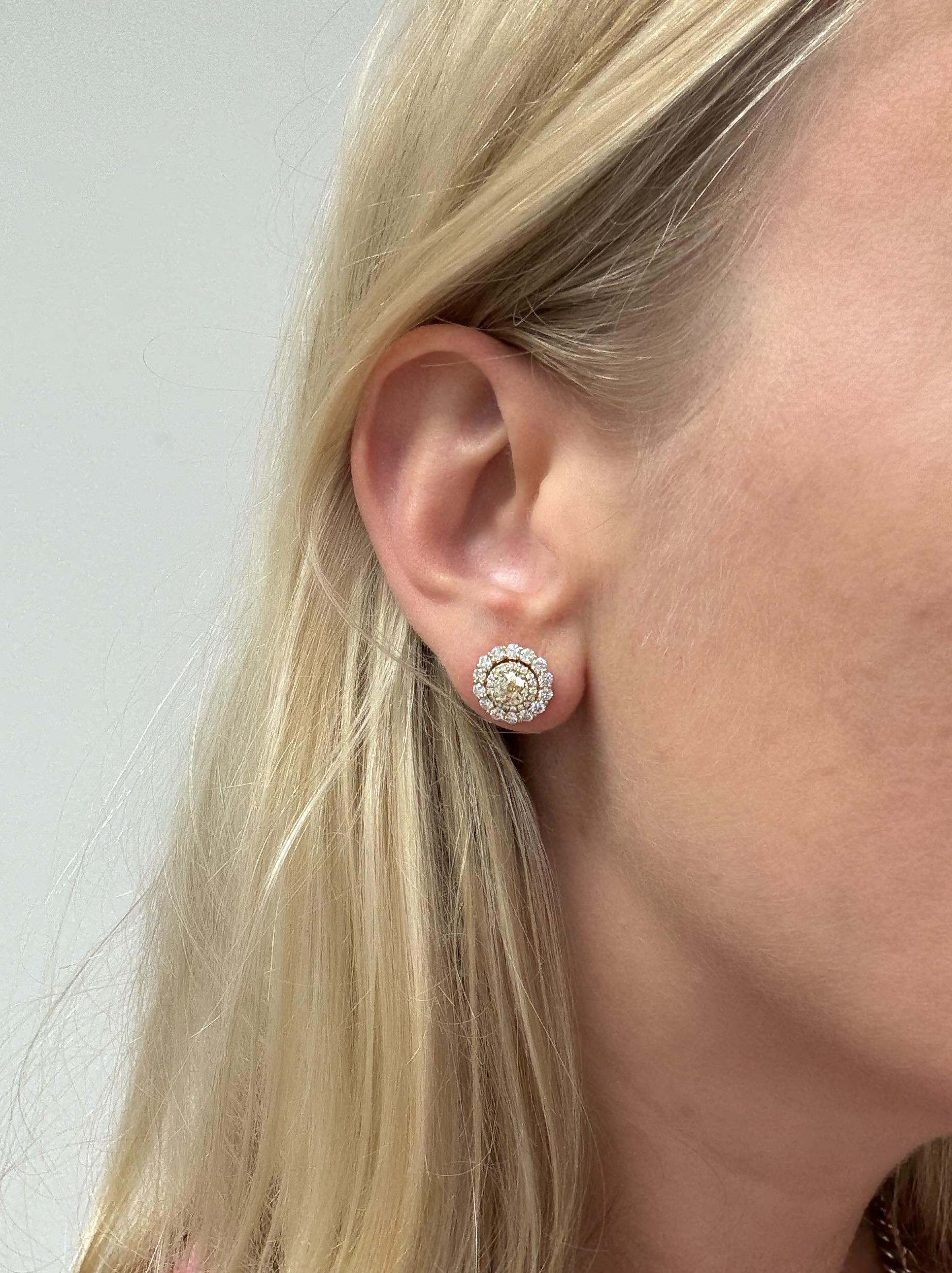 Boucles d'oreilles convertibles Crown of Light avec diamants taillés en vente 3