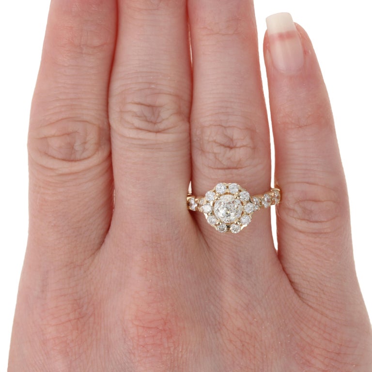 Crown of Light Diamond Engagement Ring Yellow Gold, 14k Crown Light 2
