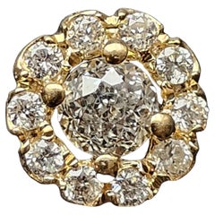 Ciondolo Crown of Light con diamante da 0,34 carati al centro e 0,17 carati ai lati in oro giallo 14 carati