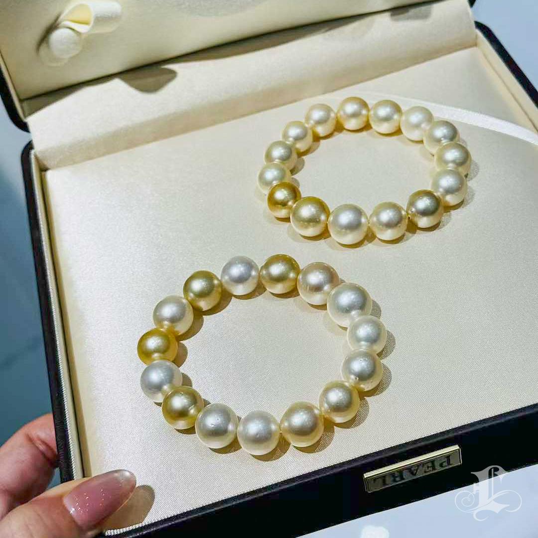 【Crown Radiance】 South Sea Golden Pearl Bracelet For Sale 2