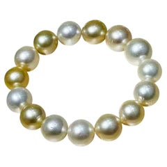 【Crown Radiance】 South Sea Golden Pearl Bracelet